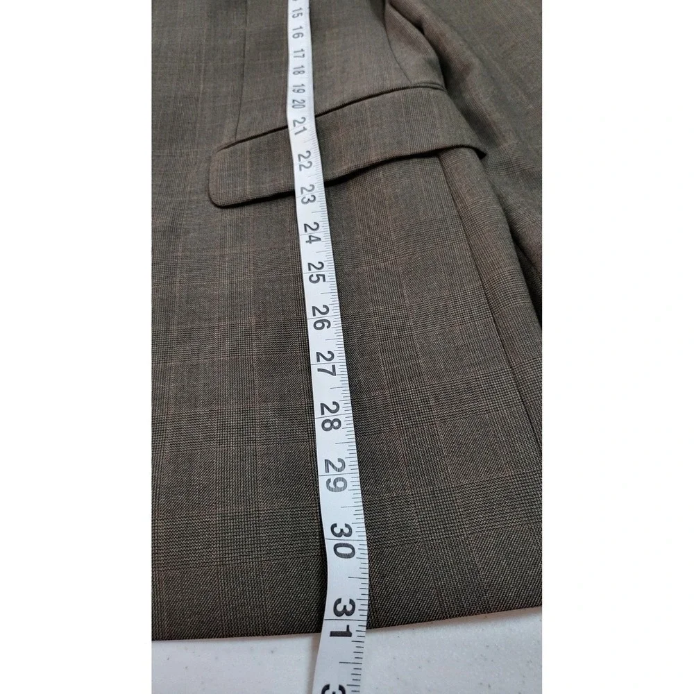 Ralph Lauren Men's Brown Plaid Wool Blazer Sport Coat Jacket Dillard's Exclusive